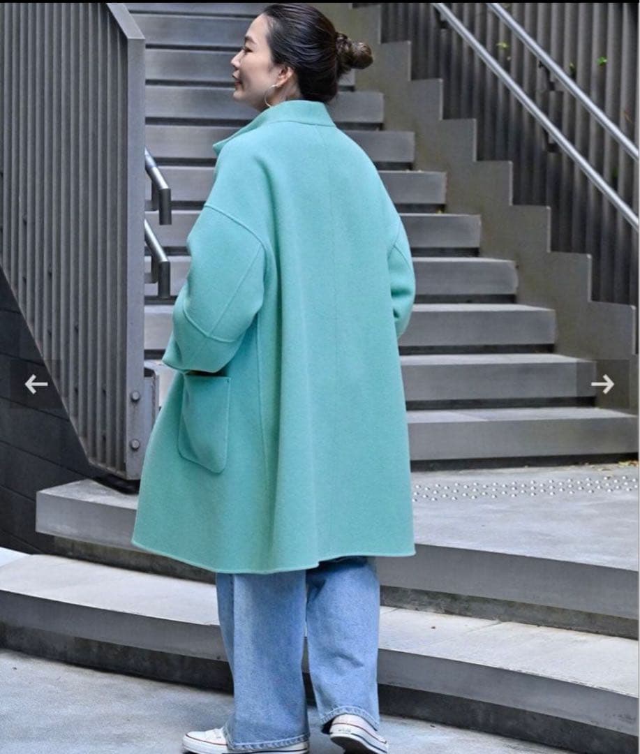 東風 美品 SIMPLICUTE リバーシブルコート フリー B.C