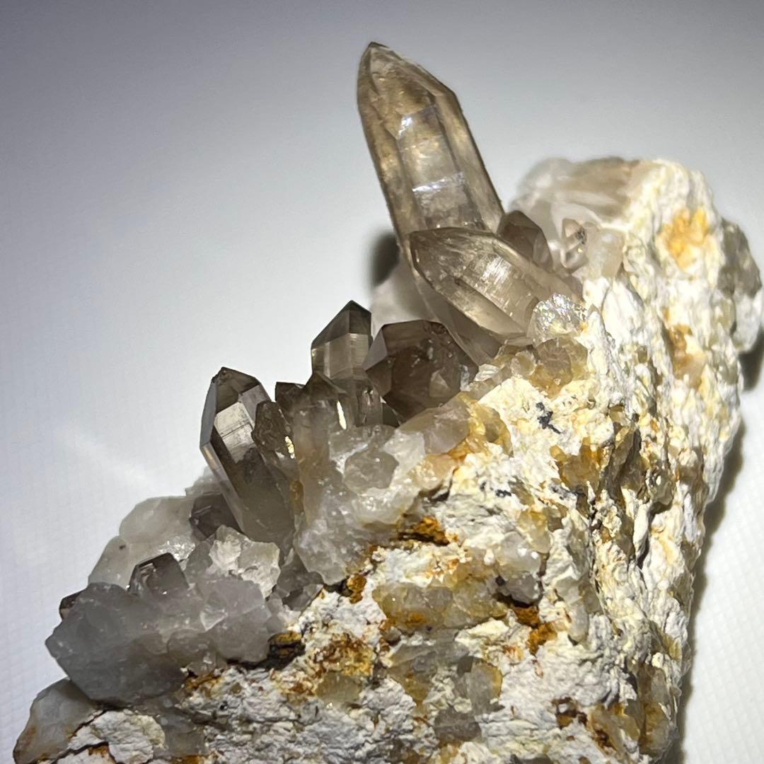 パキスタン産　スモーキークォーツ原石クラスター　天然石黒水晶　6点セット