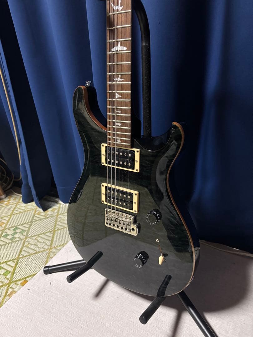 ギター PRS SE Custom 24 Quilt Grey Black