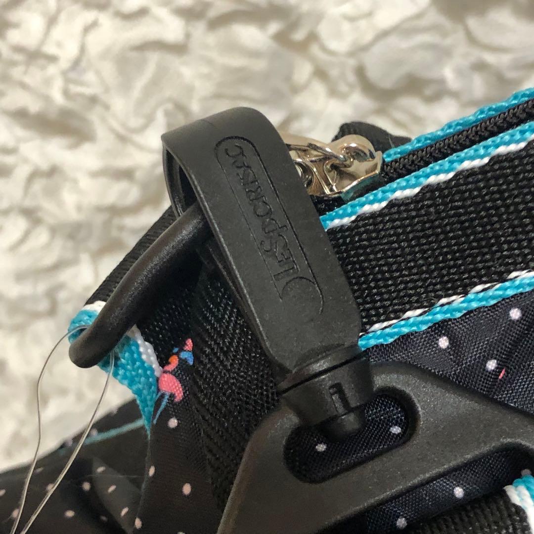 新品【LeSportsac】ボストンバッグ フラミンゴ　黒　ポーチ付き　セット①