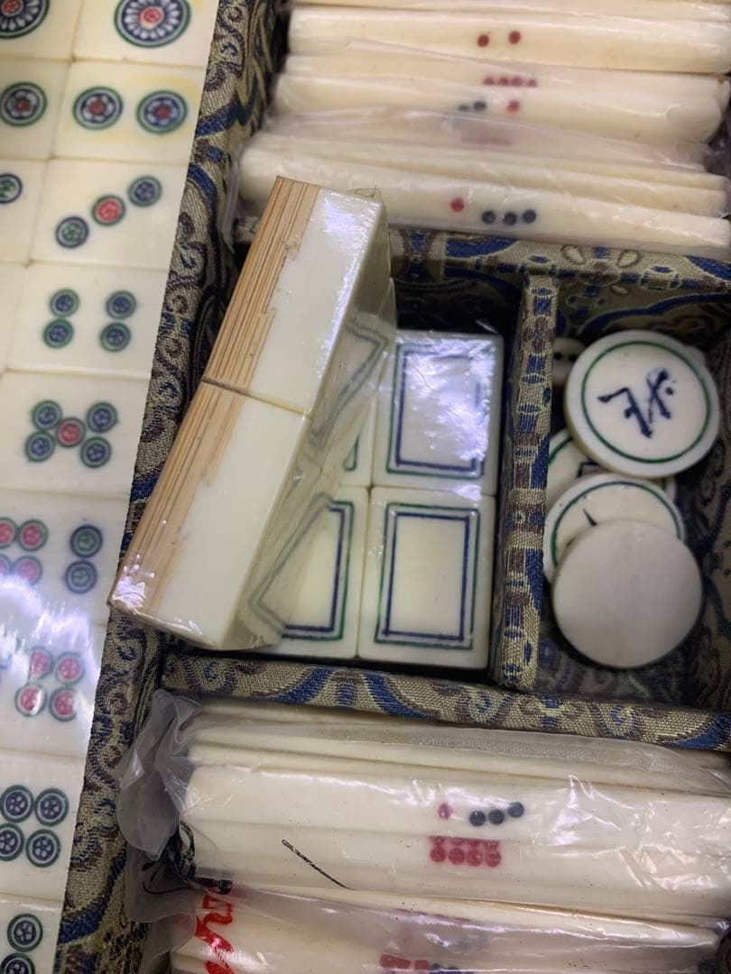 希少　超美品　抹香鯨調　麻雀セット 伝統的和風デザイン　アンティーク