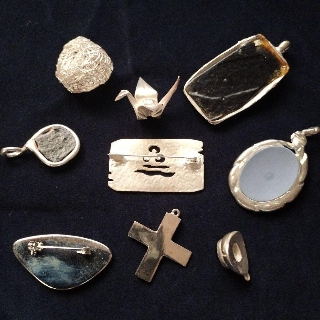 シルバーリングとペンダントセットハンドメイドまとめ売り