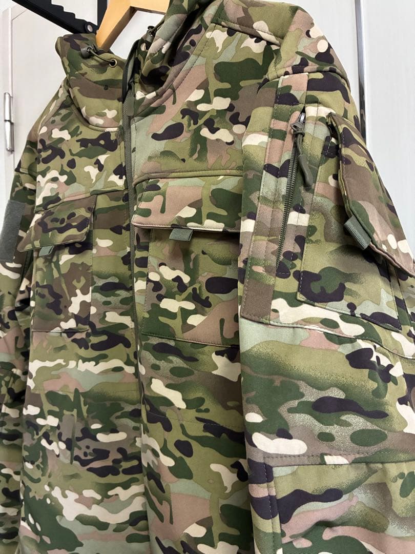 未使用ロシア軍北朝鮮軍仕様マルチカム防寒外被表地防風撥水素材裏地総フリース