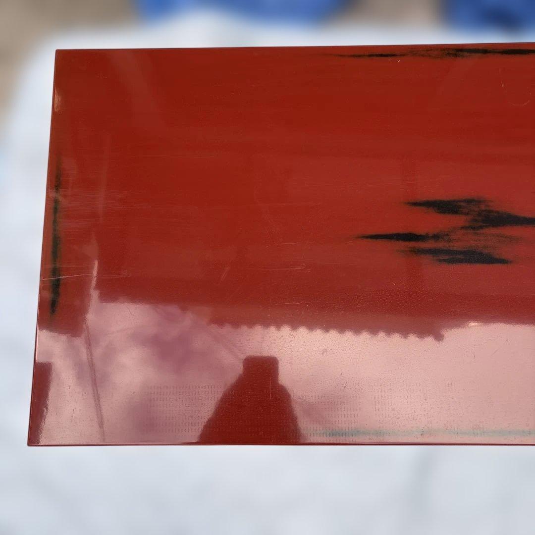 根来塗　島安汎工芸　木製文机　朱塗　昭和レトロ　古民具　学習机