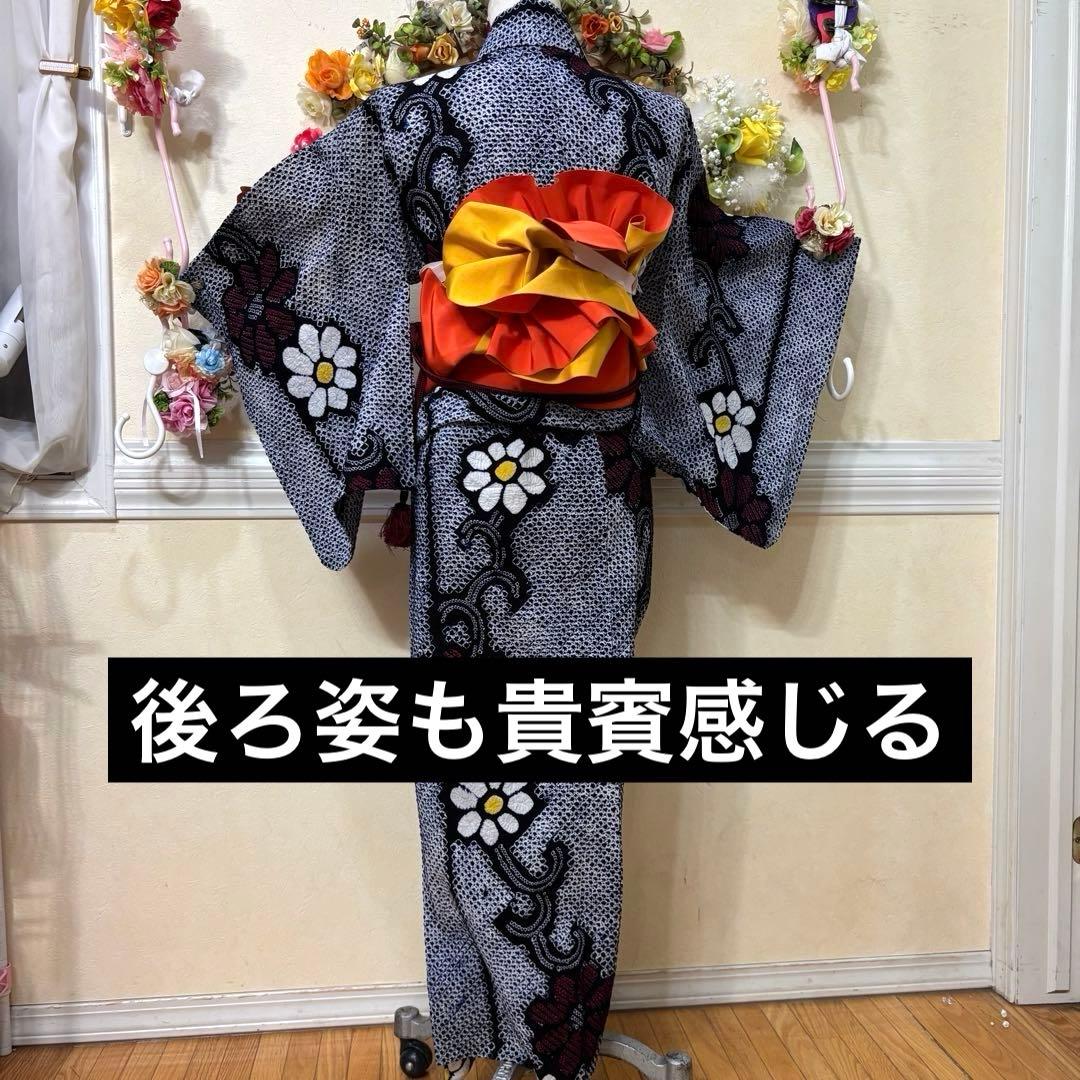 有松鳴海絞り伝統工芸❤️半幅帯レース つまみ細工ハンドメイド帯留め5点セット‼️秀品