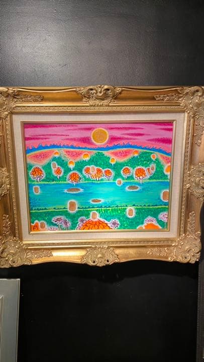 【アクリル画】 商品名 「小判伝説10」　額付き6号　新品