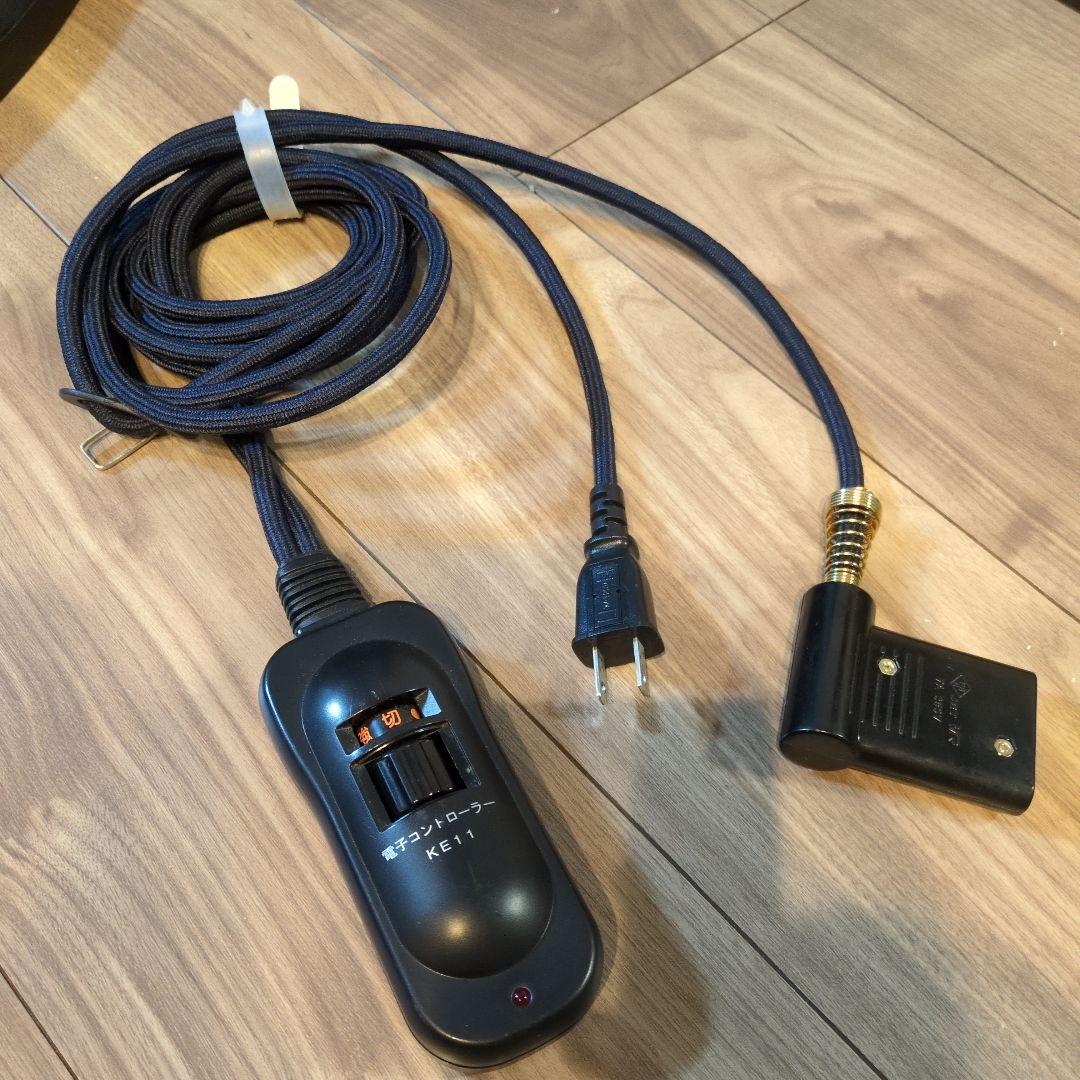 黒い円形こたつ 電源コード付き