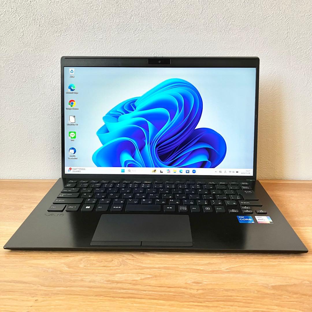 バッテリー良好/16G/VAIO/SSD/Windows11/黒/ノートパソコン