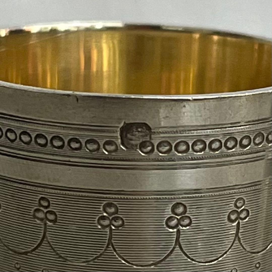 フランス　パリ　アンティーク　シルバー　銀製　リキュールカップ