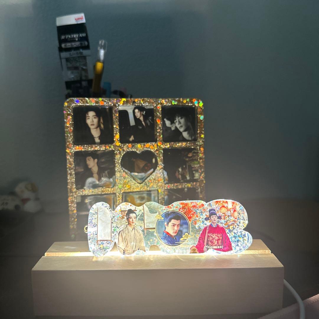 肖戦 厚いレジン置物です&バッグチャームに&ナイトライトにもなります❣️9点