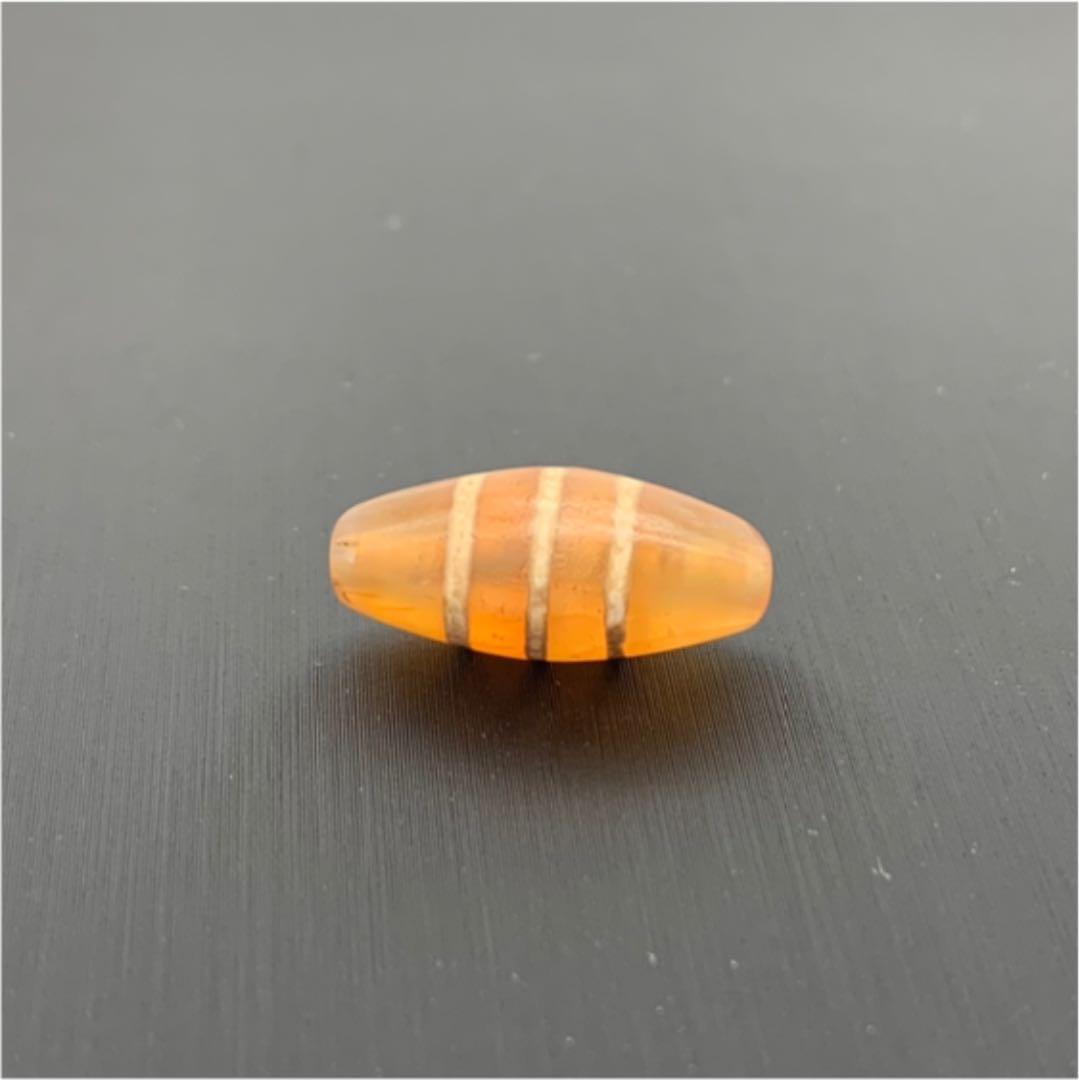 【アンティーク ビーズ】エッジドカーネリアン ビーズ 18.0mm