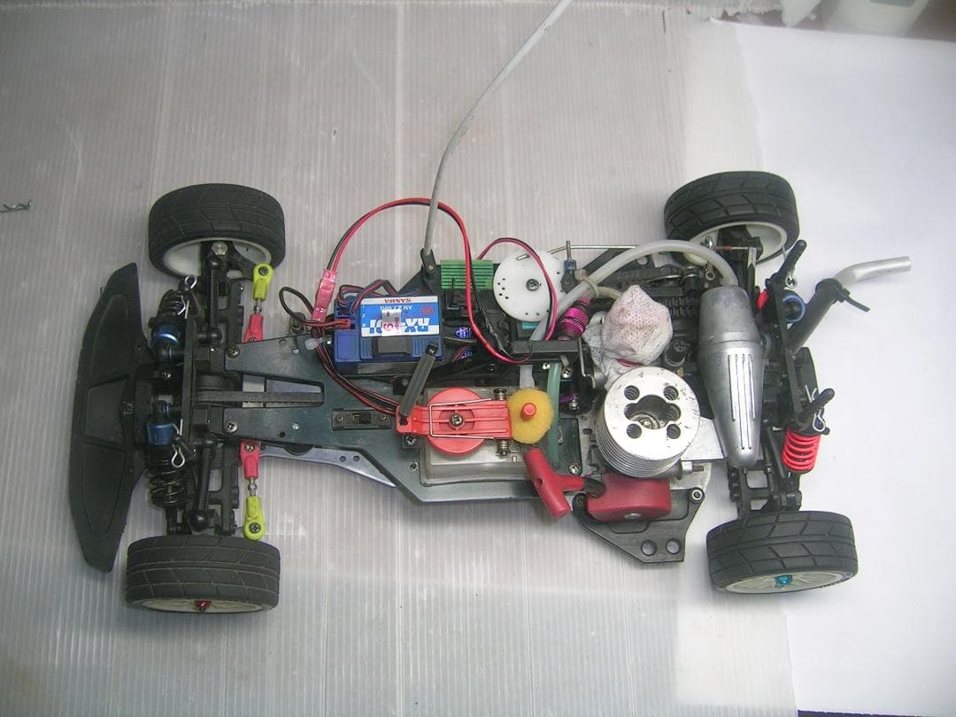 ２速ミッション！すぐ遊べる調整済!、簡易後方排気！京商GPスパイダーMkⅡ