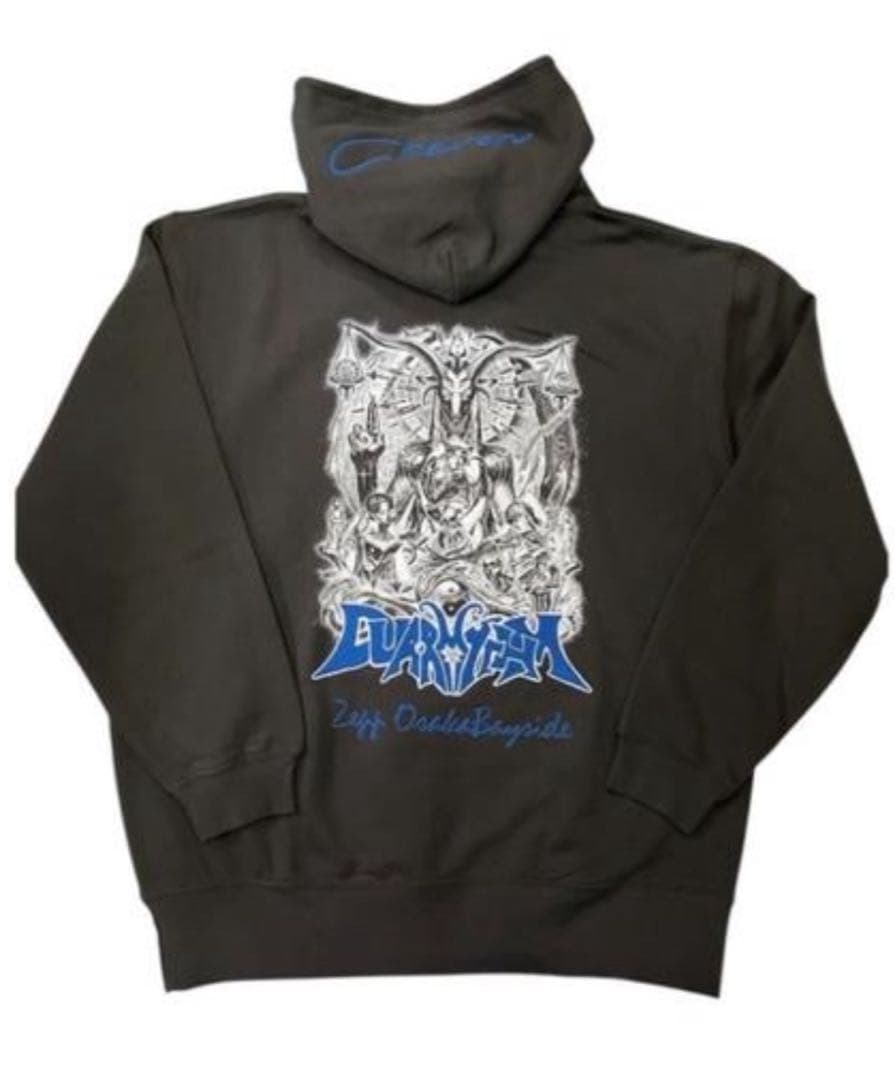 Chevon FC限定 DUA・RHYTHM 刺繍プルオーバー 青 L