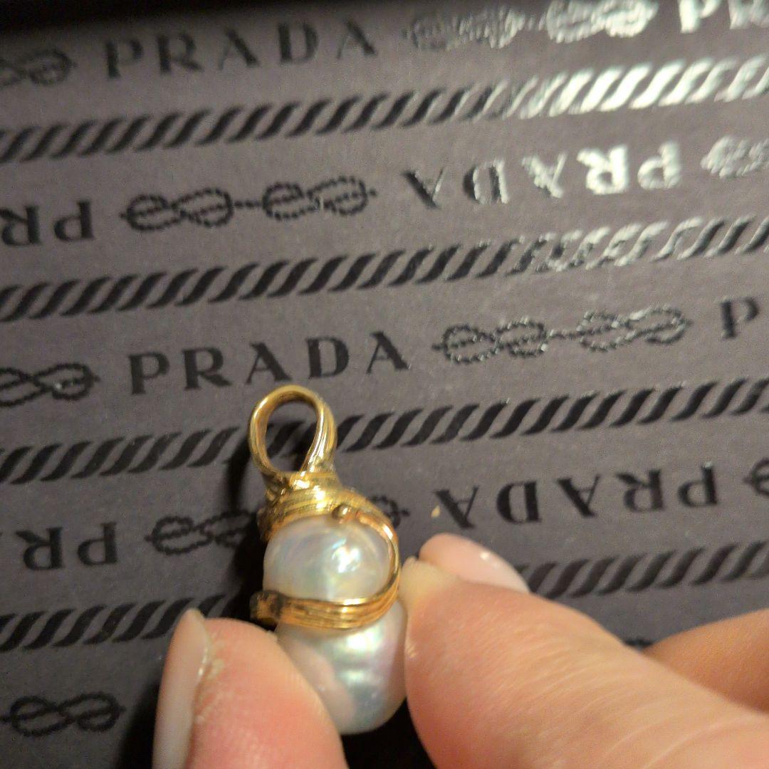 d*a様 南洋真珠 ゴールド巻きペンダント　特注　Priceless