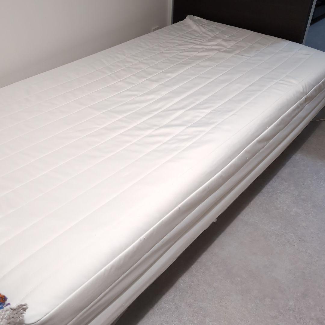 [送料込み] 無印良品 高密度ポケットコイル シングルベッド 脚付