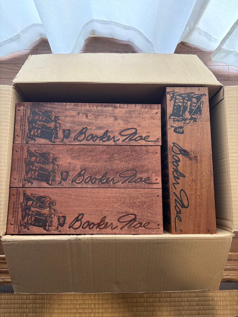 BOOKER'S ウイスキー用木製ボックス　12個セット　bourbon