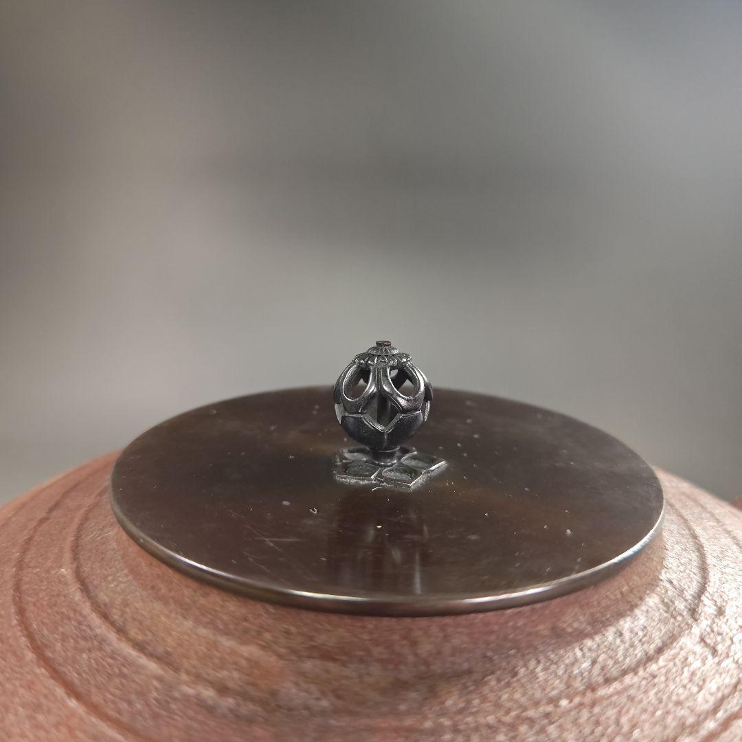 ウ237 茶釜『釜師　菊地政光』『筋入　平丸釜　共箱』鉄釜　茶道具