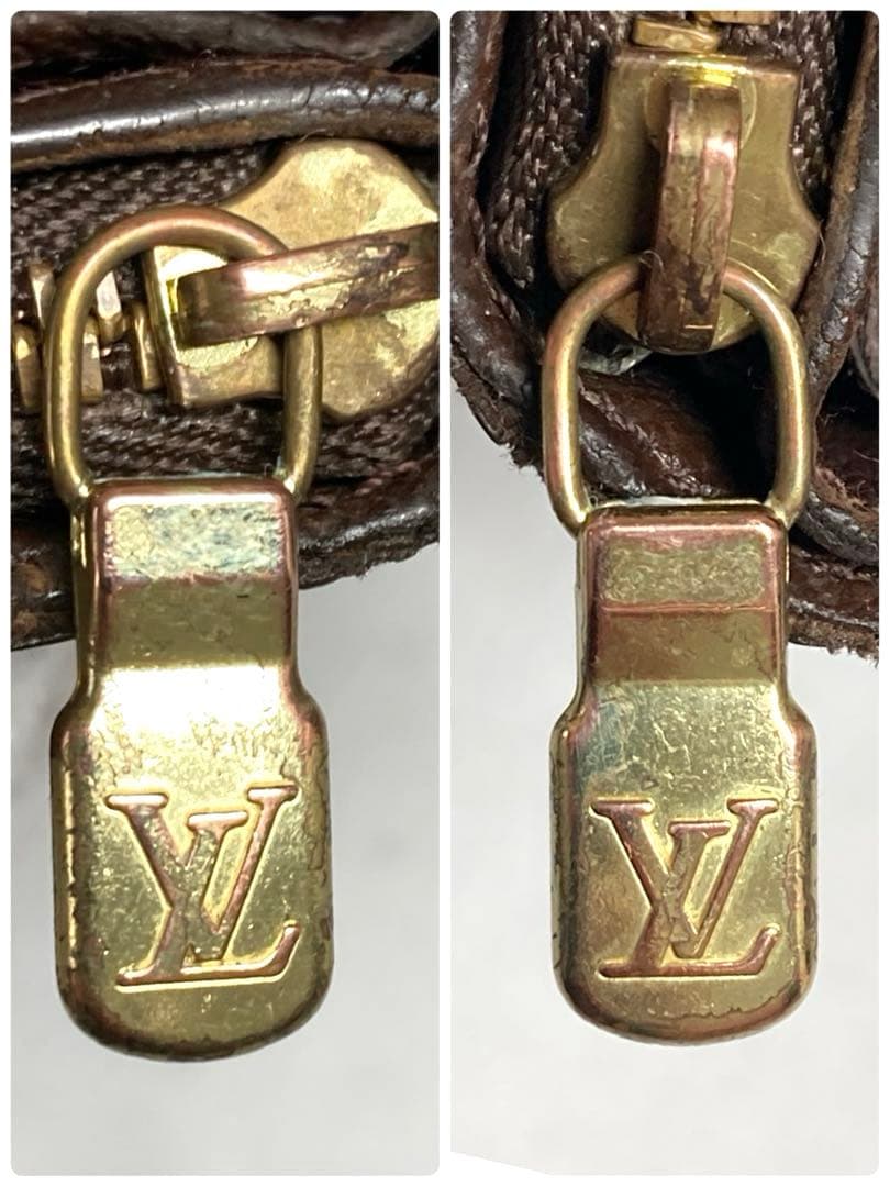 ルイヴィトン　ダミエ　コンパクトジップ　二つ折り財布