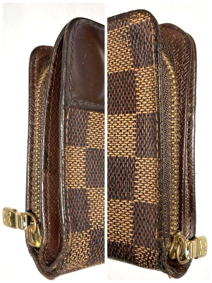 ルイヴィトン　ダミエ　コンパクトジップ　二つ折り財布