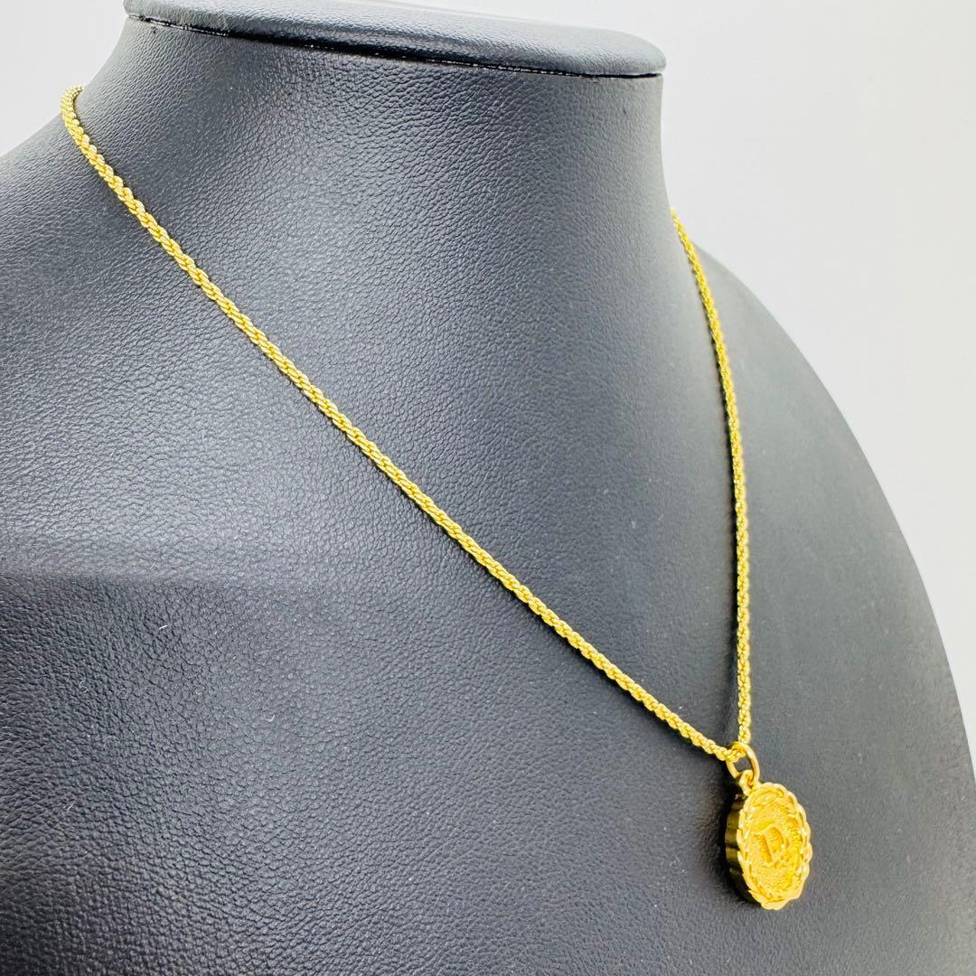 ✨Dior✨ディオール✨CDロゴ✨サークル✨ゴールド色✨ネックレス✨