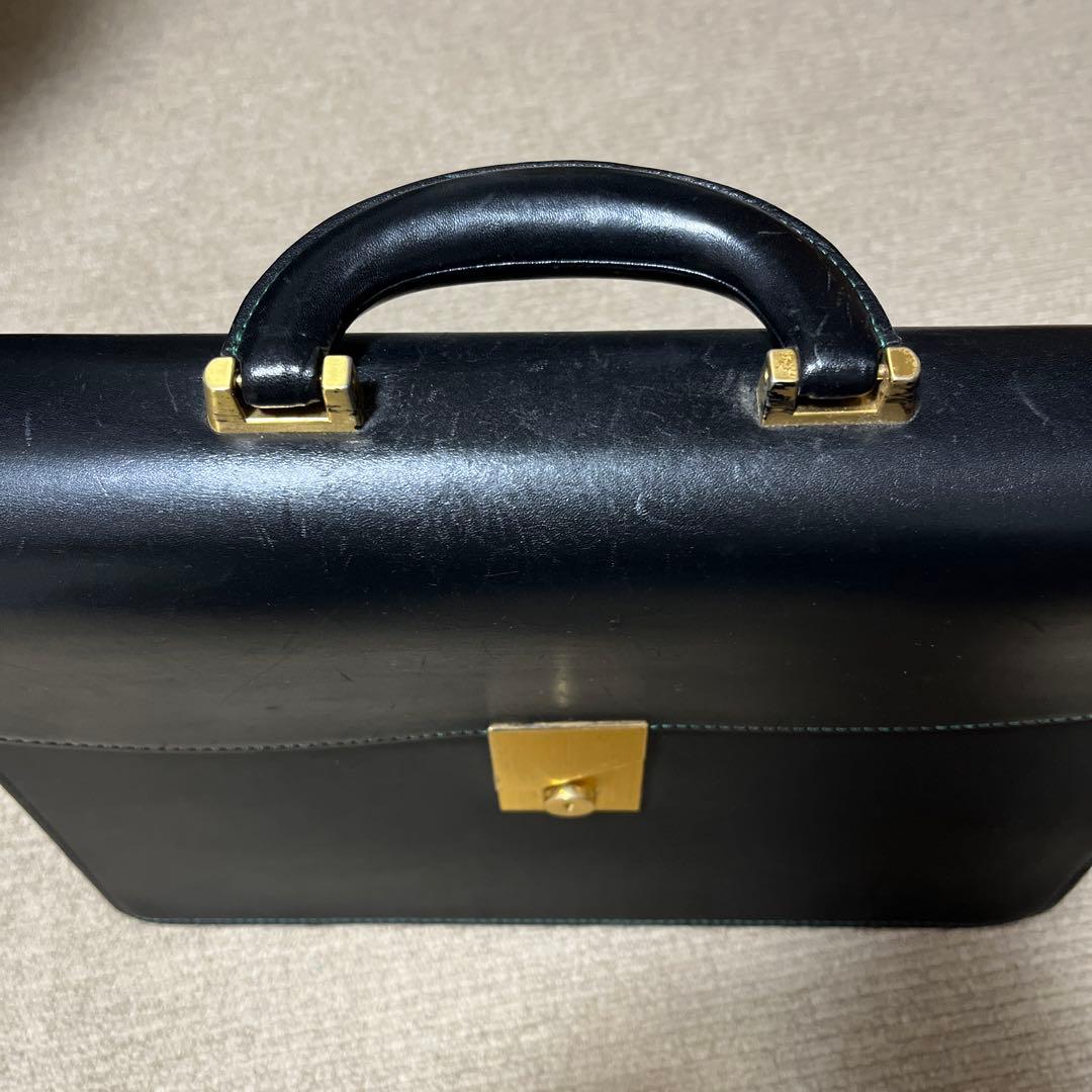 送料込みに変更　キタムラ　ビジネスバッグ　ブラックレザー　ダレスバッグ