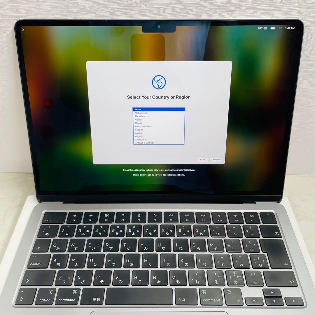 Macbook air M2 13インチ 24GB 256GB 充放電574回