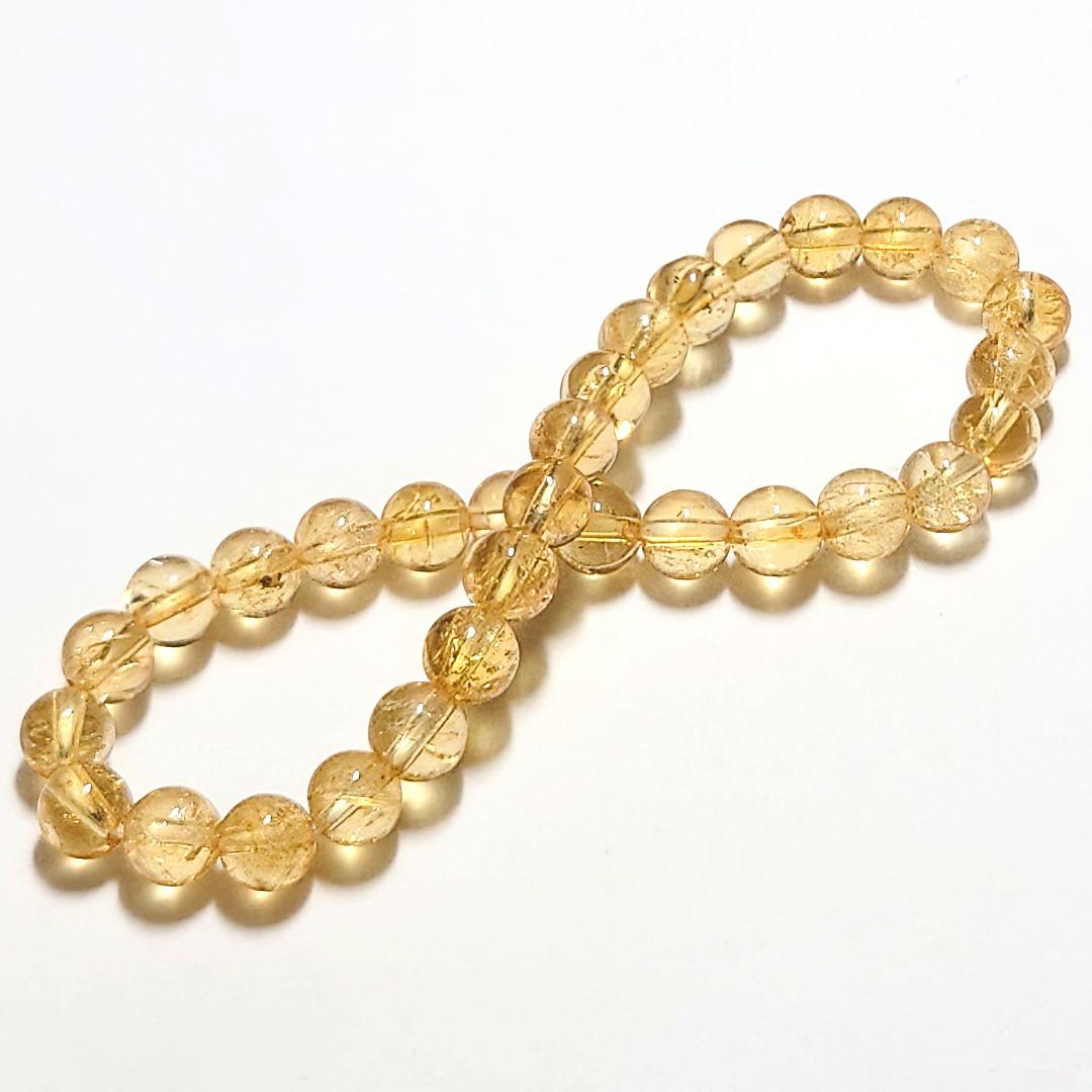 ★インペリアルトパーズ 7ミリ珠 ブレス⑩(SA+)