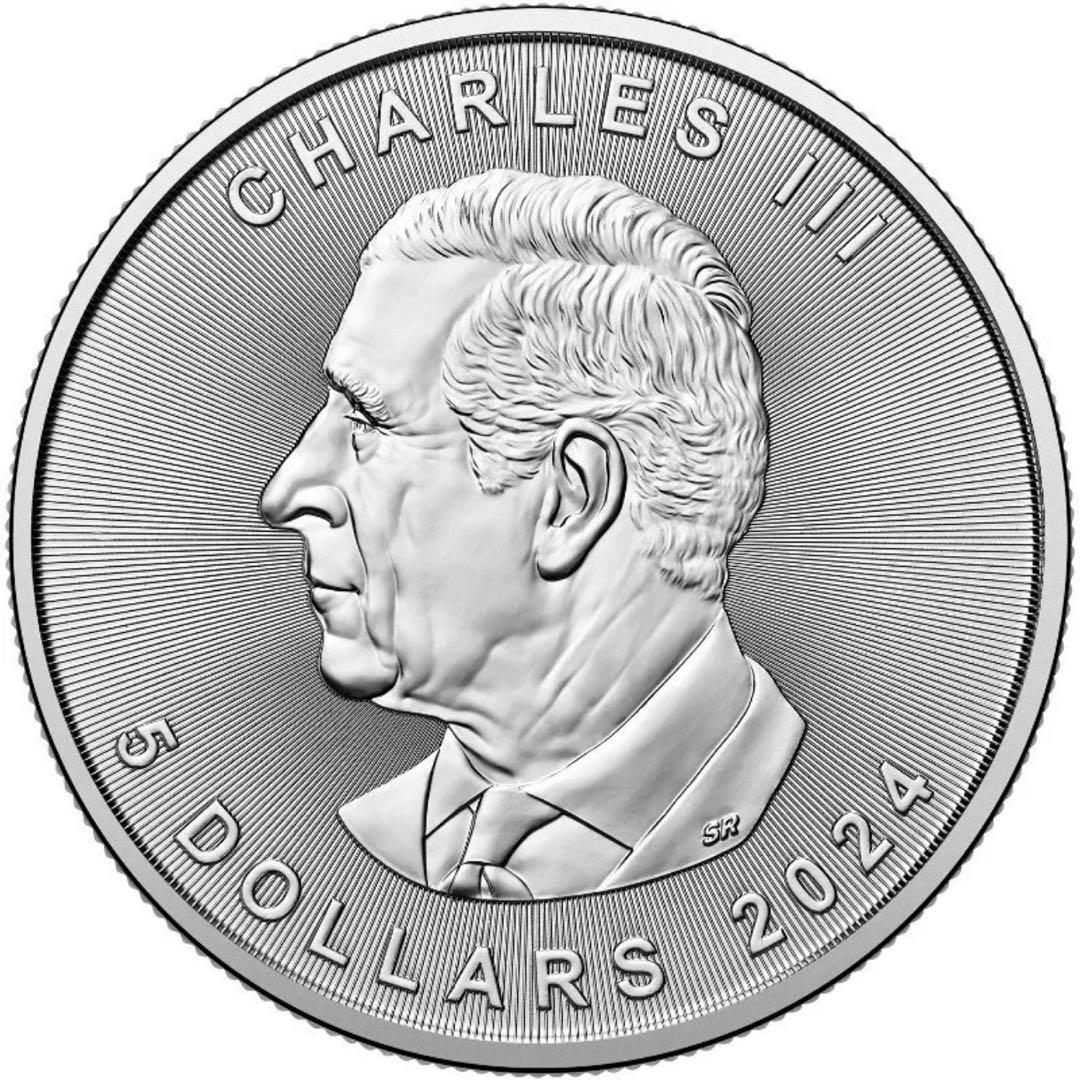 世界100枚限定！ メイプルリーフ 銀貨 カラー メキシカンスケルトン 1オンス