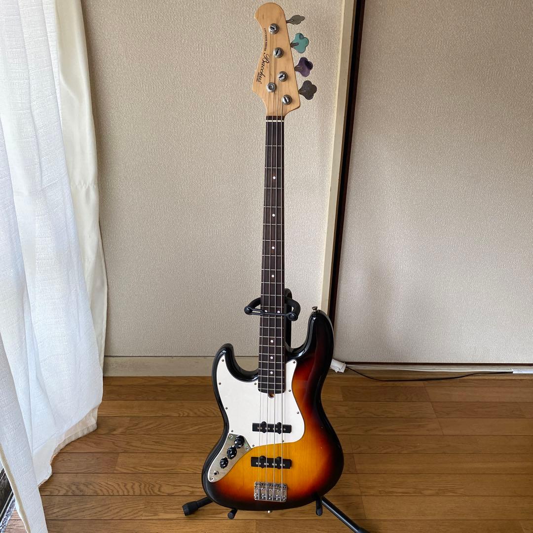 5/3迄！ベ-スギターバッカス 左利き　美品【送料込み価格】超お徳‼️スタンド付き