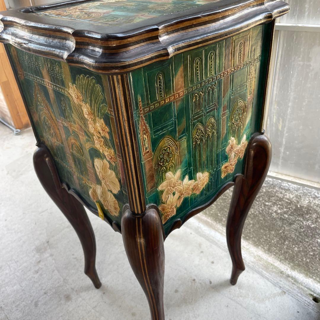 コンソールキャビネット　サイドテーブル　イタリア　アンティーク