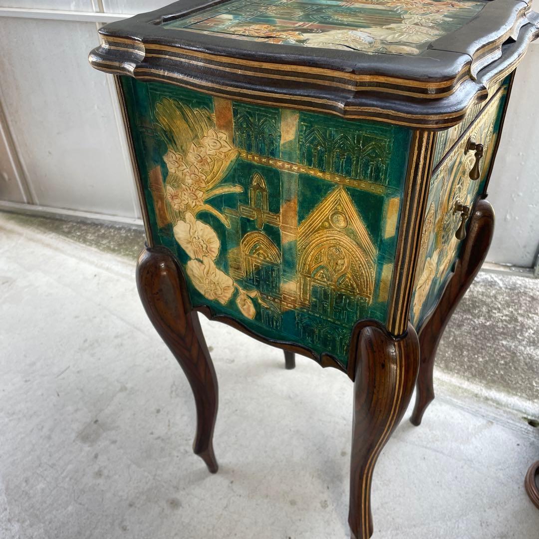 コンソールキャビネット　サイドテーブル　イタリア　アンティーク