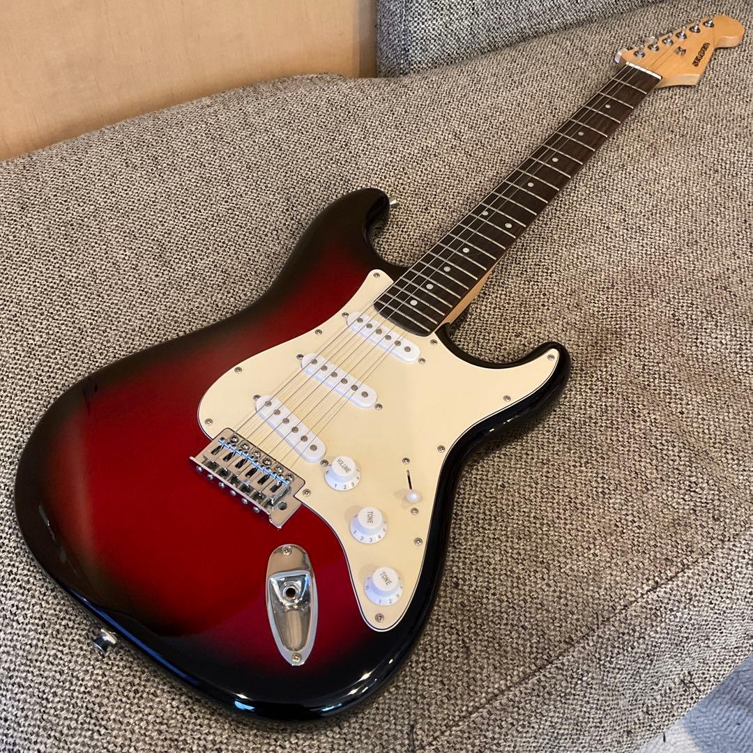 け*ん様 美品 エレキ ギター　ストラトキャスタータイプ　SELDER　パープル