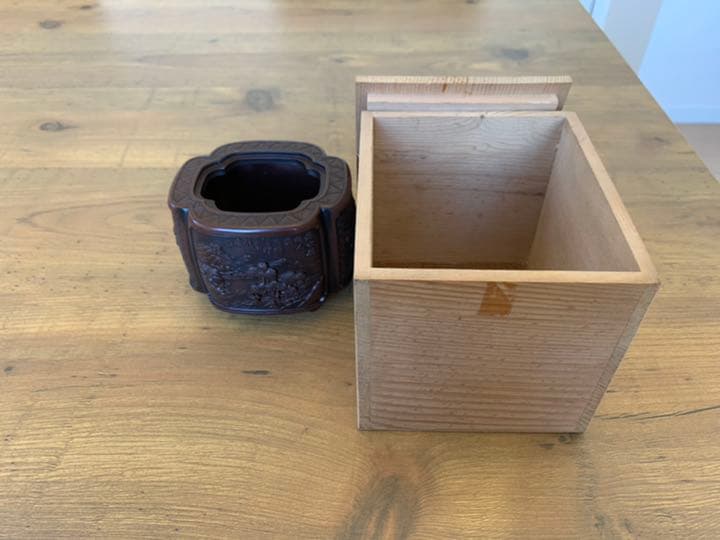 骨董品　香炉　共箱