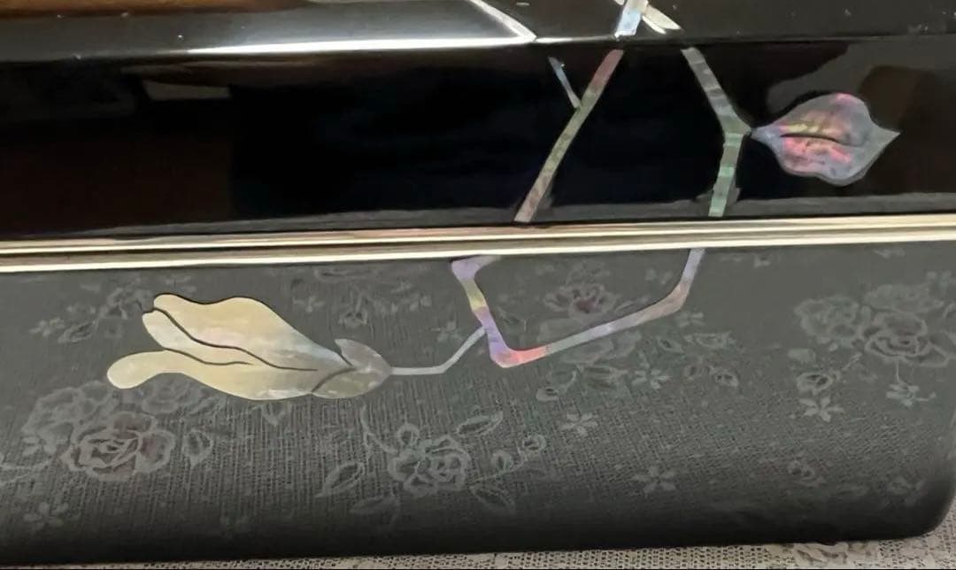 高岡漆器　立峯作　錫渕　木蓮　文箱　文庫