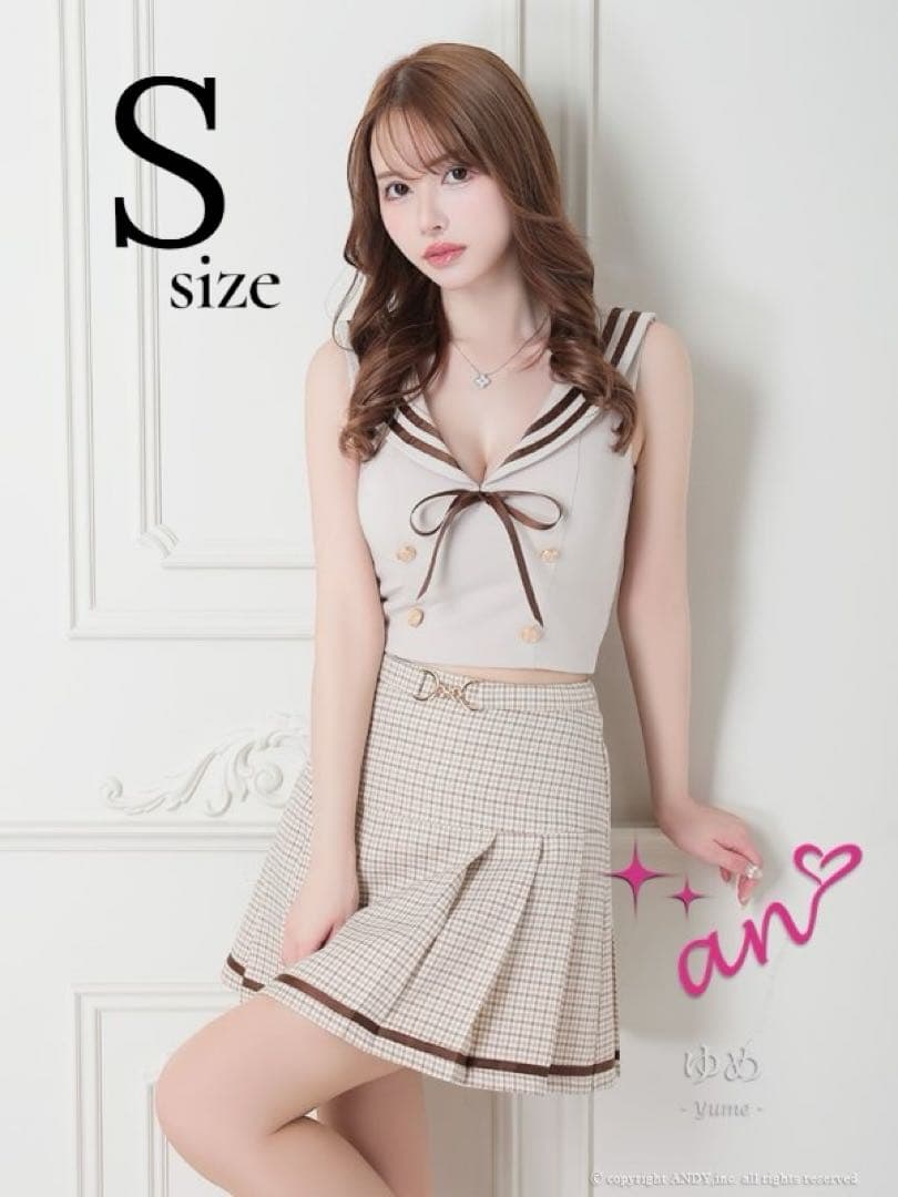 【新品】an アン キャバドレス　セーラー セットアップ ミニ S