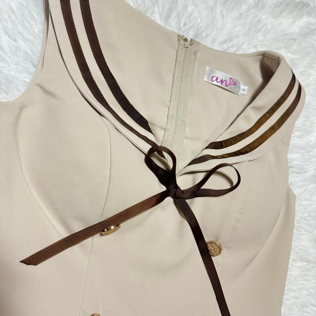 【新品】an アン キャバドレス　セーラー セットアップ ミニ S