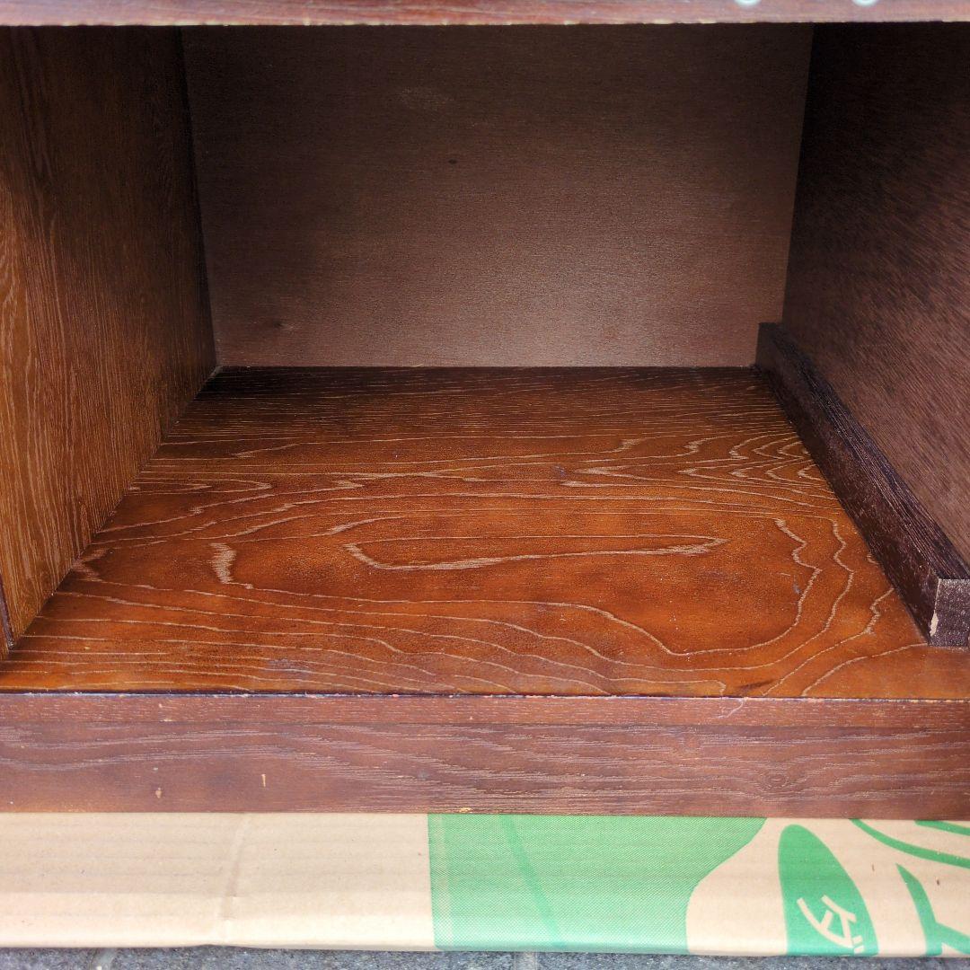 民芸家具調 からくり箪笥 隠し抽斗 ケヤキ/欅杢目 小箪笥