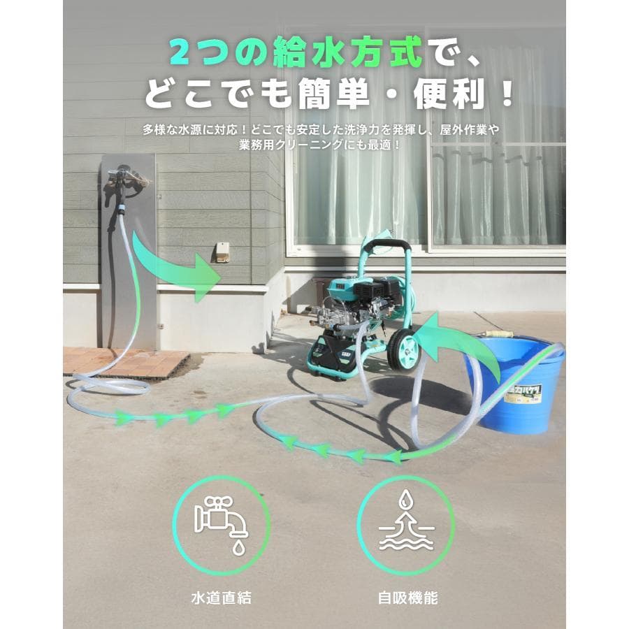 ★新商品！★エンジン式高圧洗浄機 17MPa 最大圧力 9.5L/min
