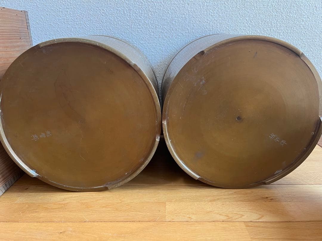 真鍮　火鉢　アンティーク雑貨　古道具　大正昭和レトロ　箱あり