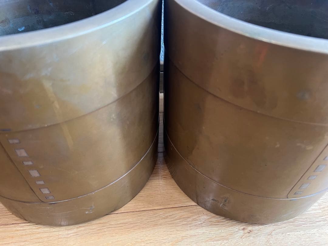 真鍮　火鉢　アンティーク雑貨　古道具　大正昭和レトロ　箱あり