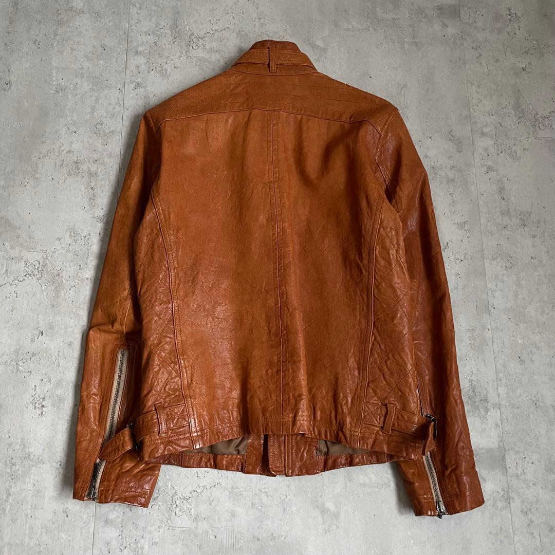 【希少】　VINTAGE ライダース　山羊　ヤギ　ゴートレザー　ジップ　アメカジ