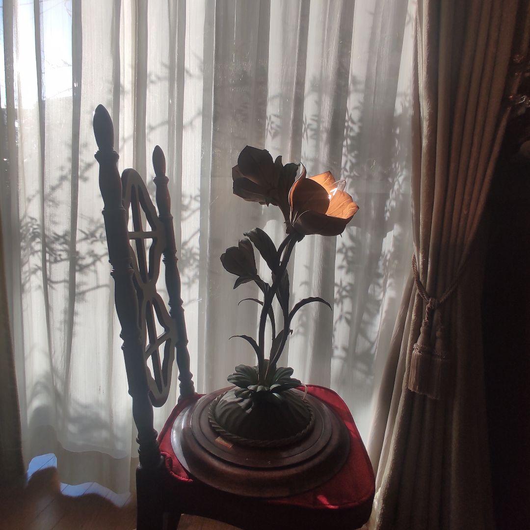 アンティーク　イタリア　フランス　アイアン　スタンドライト　ガーデニング　鉄