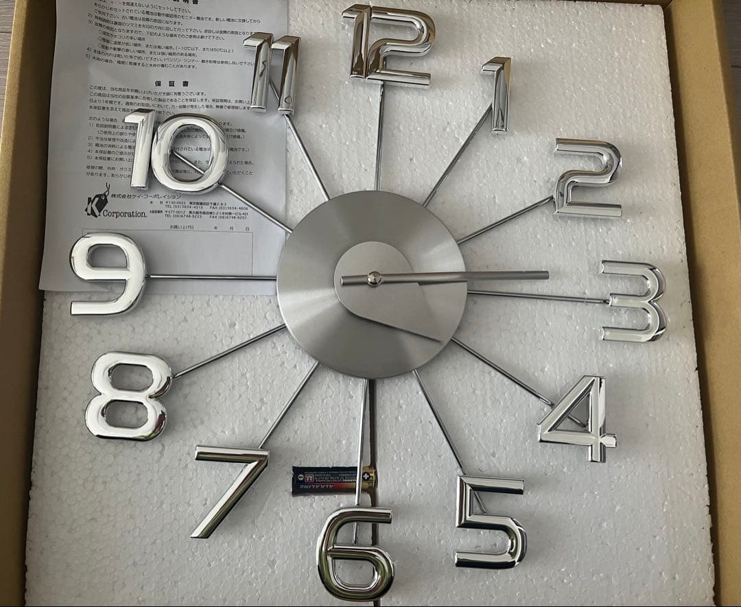 【未使用】e Nelson フェリス クロック 掛け時計