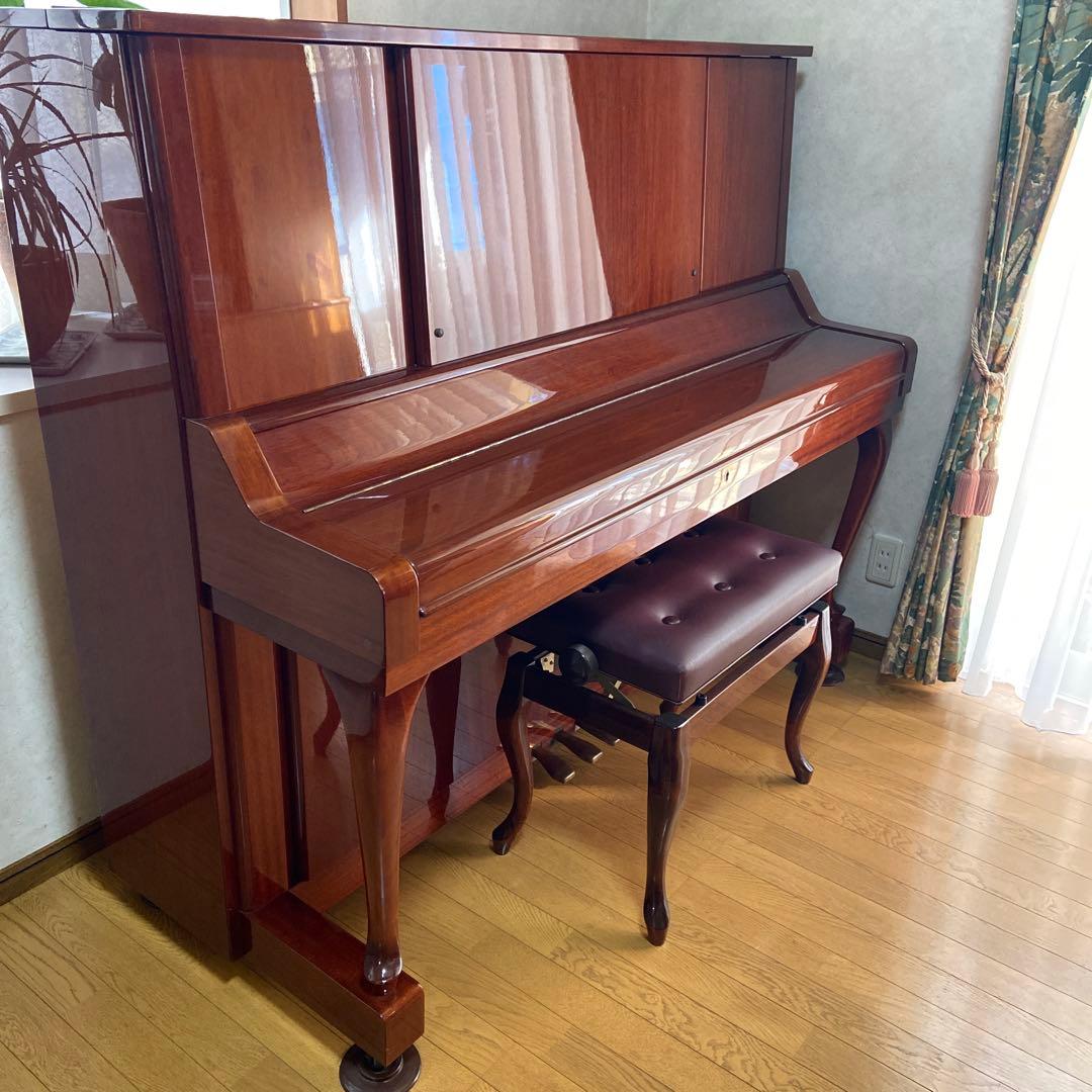YAMAHA W106B アップライトピアノ　木目調　猫足タイプ