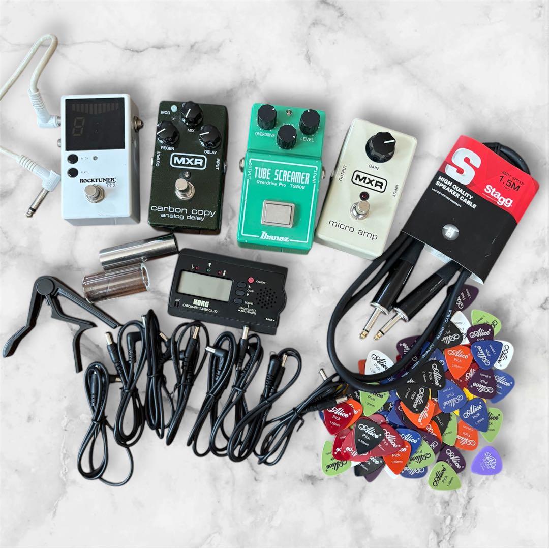 ギター機器11点MXR micro amp/IbanezTubescreamer