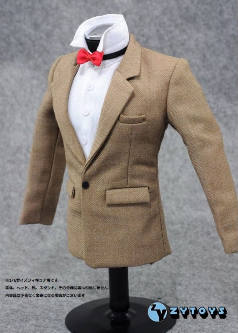 ZY-TOYS 1/6サイズフィギュア用衣装 男性用 スーツセット カーキ色