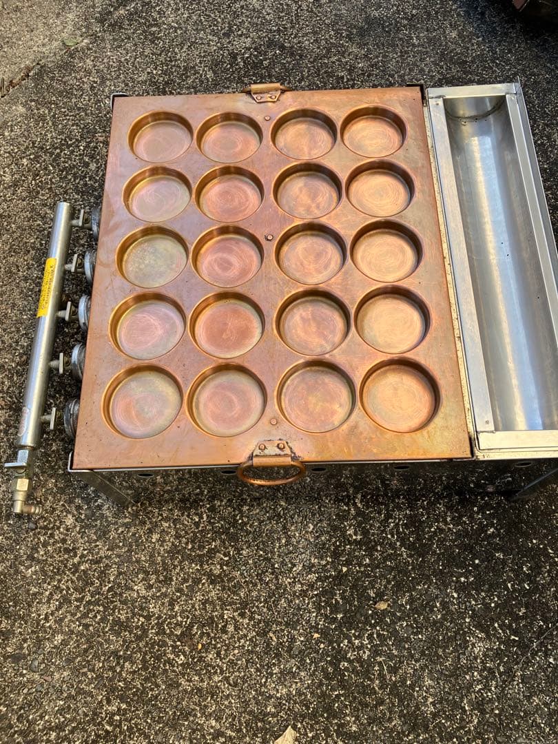 鉄板型付き　焼き台