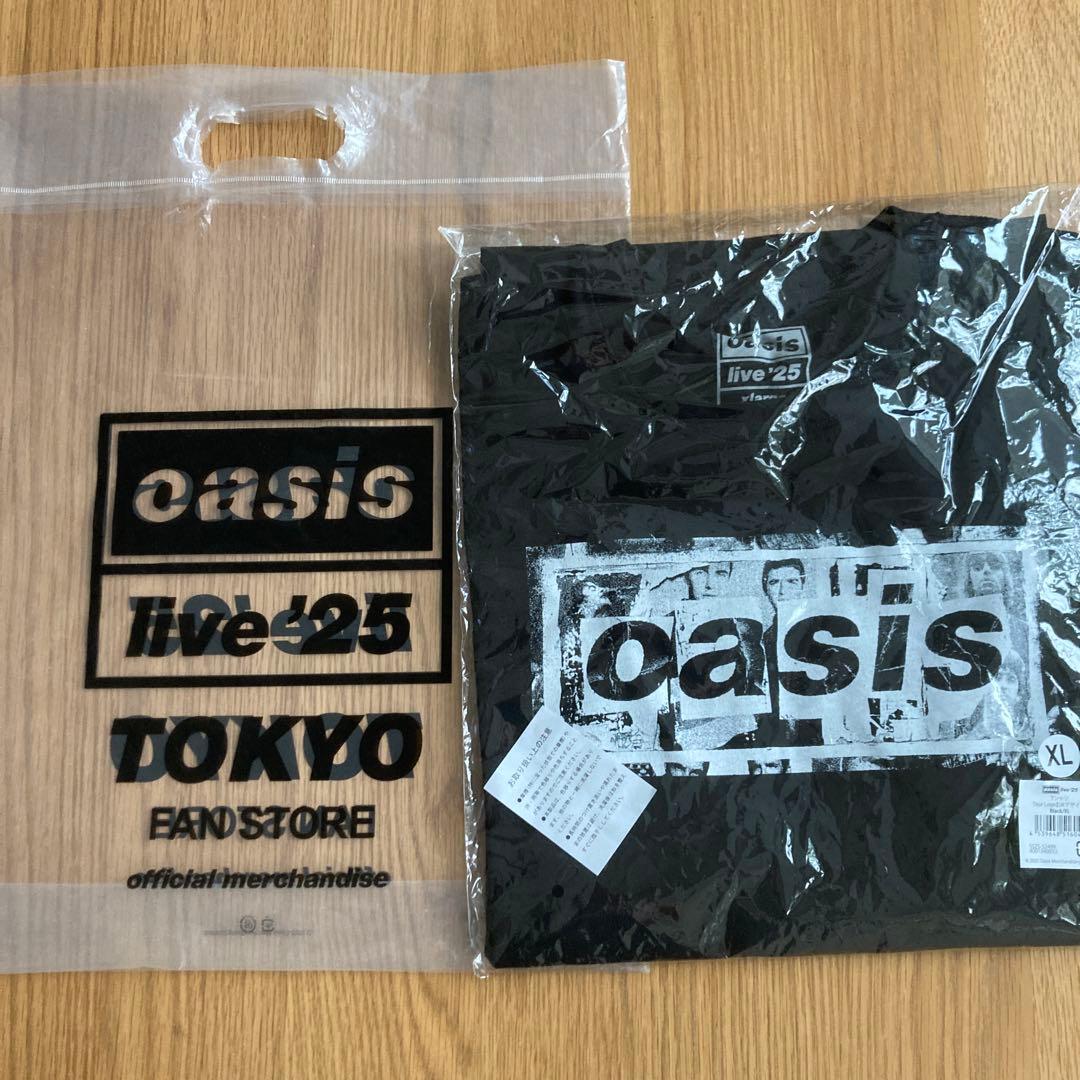 oasis live 25 XL ブラックTシャツ