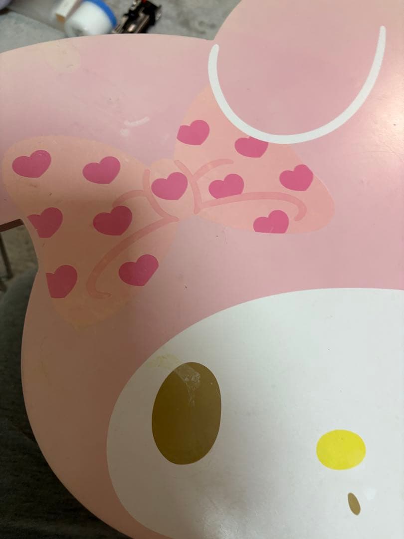 マイメロディ　フェイス　ミニ　テーブル　レア
