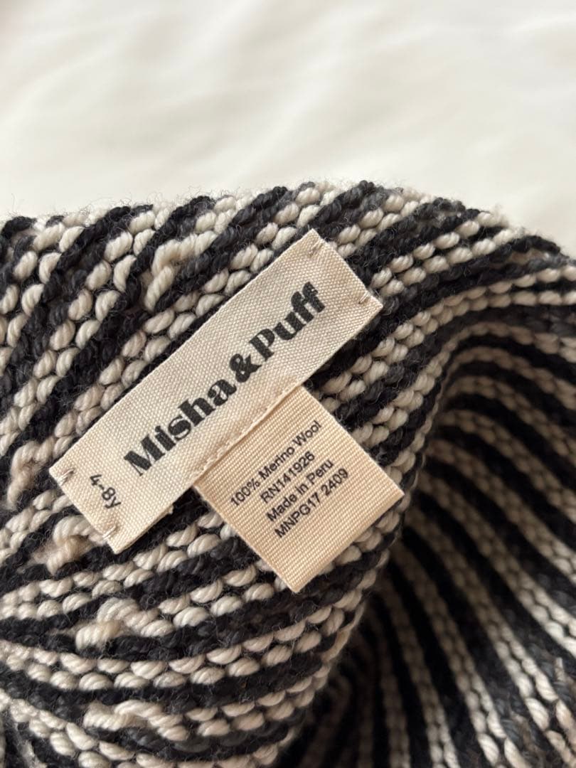 【美品】Misha & Puff Garter Hat 4-8y